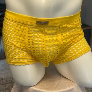 Arjen Kroos Yellow Mesh Boxer Briefs